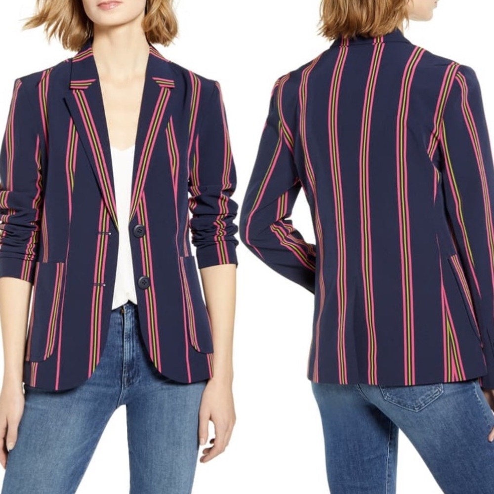 Anthropologie “BB Dakota” stripped blazer